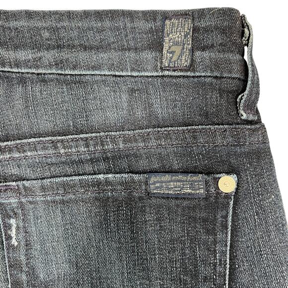 7 for all Mankind Y2K Low-Rise Bootcut Jeans Women's 29" Raw Hem USA Kimmie - Picture 12 of 14